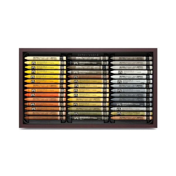 Caran d'Ache Neocolor II Water Soluble Wax Colour Pastels - Luxury Wooden Box Set 3 Caran d’Ache Neocolor II Water Soluble Wax Colour Pastels – Luxury Wooden Box Set