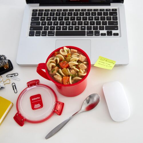 Sistema 656ml Soup Mug & 850ml Breakfast Bowl – Microwave Safe BPA-Free Plastic 13 Sistema 656ml Soup Mug & 850ml Breakfast Bowl – Microwave Safe BPA-Free Plastic