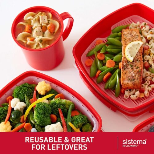 Sistema 656ml Soup Mug & 850ml Breakfast Bowl – Microwave Safe BPA-Free Plastic 14 Sistema 656ml Soup Mug & 850ml Breakfast Bowl – Microwave Safe BPA-Free Plastic