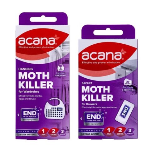 Acana 20 Sachets + 4 Hanging Units Moth Killer and Freshener Combo