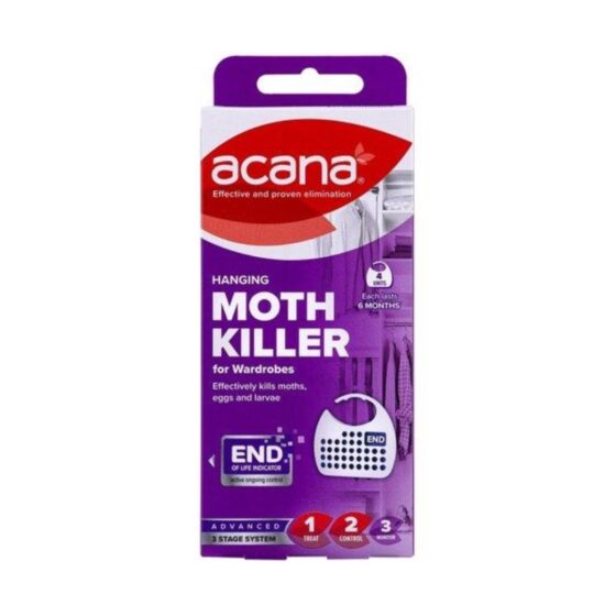 Acana 2 Hanging Moth Killer & Lavender Freshener (Loose 2pcs) – Moth Repellent for Clothes