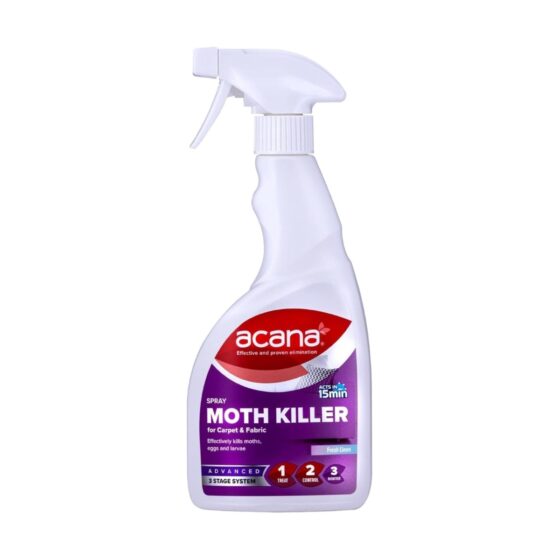 Acana Carpet & Fabric Freshener 500ml – Moth Killer Spray – Fresh Linen Fragrance & Chemical-Free