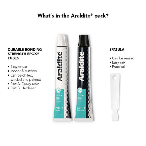 Araldite Crystal Clear Epoxy Glue 2 x 15ml – Transparent, Strong Adhesive for Jewellery & Glass 7 Araldite Crystal Clear Epoxy Glue 2 x 15ml – Transparent, Strong Adhesive for Jewellery & Glass