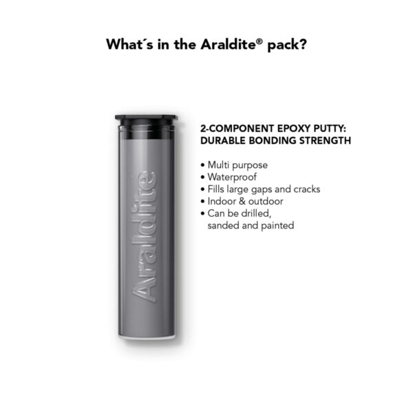Araldite Metal Repair Putty – 50g Bar for Strong, Heat-Resistant Metal Repairs 2 Araldite Metal Repair Putty – 50g Bar for Strong, Heat-Resistant Metal Repairs