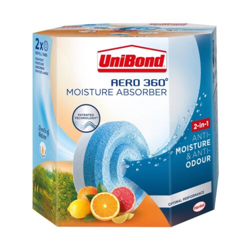 UniBond AERO 360 Refill Sweet Citrus Tab (1 x 450g) for Moisture Absorber