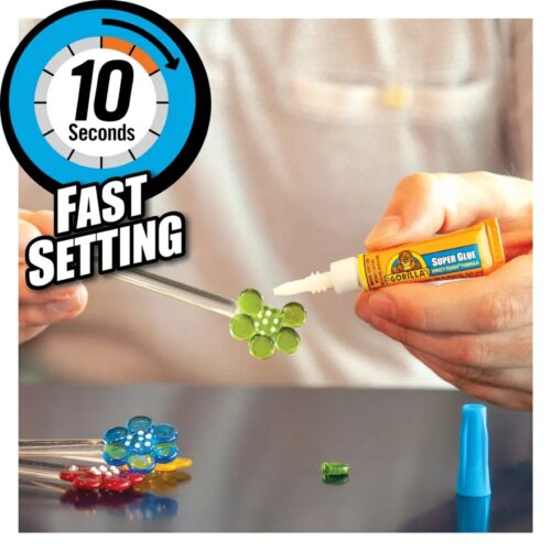 Gorilla Super Glue Liquid 2 x 3g – Fast-Setting, Impact-Resistant Adhesive with Anti-Clog Cap 8 Gorilla Super Glue Liquid 2 x 3g – Fast-Setting, Impact-Resistant Adhesive with Anti-Clog Cap