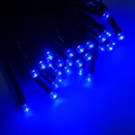 100 LED Blue & White String Lights (6.9m) – Battery Fairy Lights for Christmas, Weddings, and Home Decor