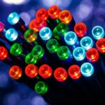 100 LED Multicolour String Lights (6.9m) – Battery Fairy Lights for Christmas, Weddings, and Home Decor