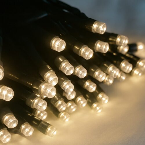 100 LED Warm White String Lights (6.9m) – Battery Fairy Lights for Christmas, Weddings, and Home Decor