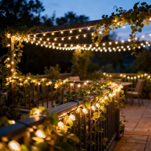 100 LED Warm White String Lights (6.9m) – Battery Fairy Lights for Christmas, Weddings, and Home Decor