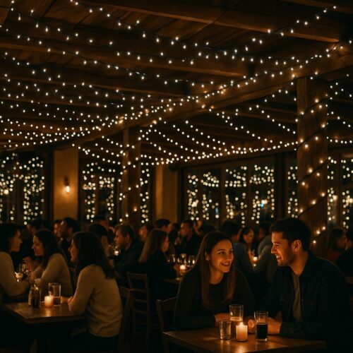 100 LED Warm White String Lights (6.9m) – Battery Fairy Lights for Christmas, Weddings, and Home Decor