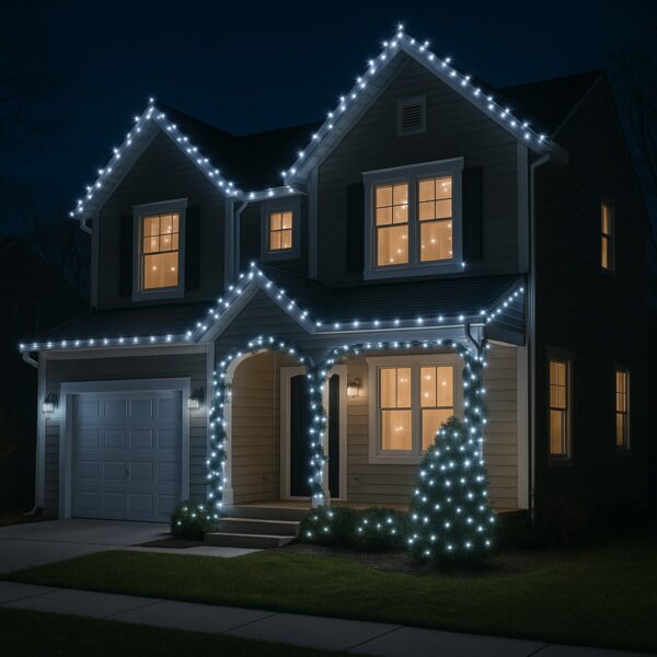 100 LED White String Lights (6.9m) – Battery Fairy Lights for Christmas, Weddings, and Home Decor