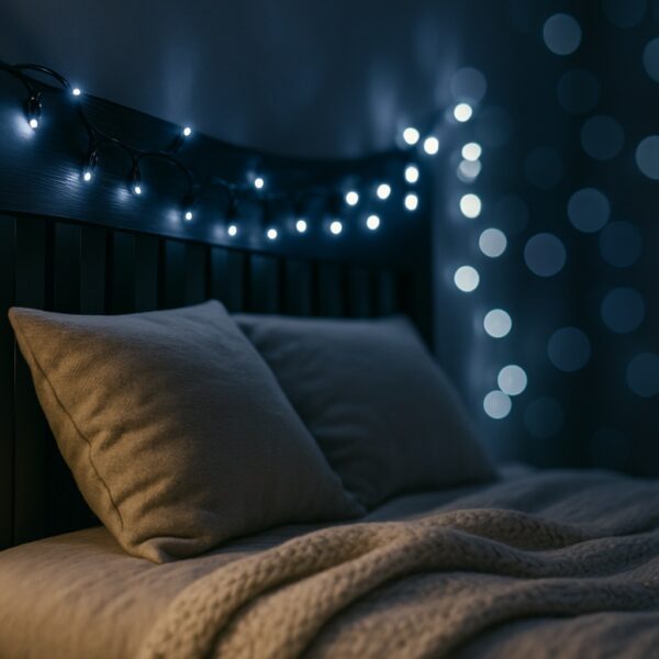 100 LED White String Lights (6.9m) – Battery Fairy Lights for Christmas, Weddings, and Home Decor