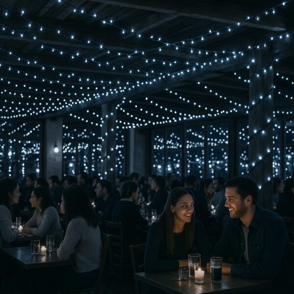 100 LED White String Lights (6.9m) – Battery Fairy Lights for Christmas, Weddings, and Home Decor