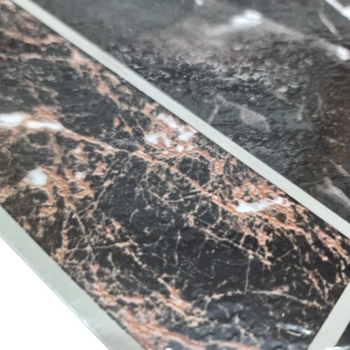 Dark Square Marble Effect Adhesive Vinyl Floor Tiles 30.5cm x 30.5cm x 0.9mm Each (15 Pack) - 9sqft 12 Dark Square Marble Effect Adhesive Vinyl Floor Tiles 30.5cm x 30.5cm x 0.9mm Each (Single Sample)