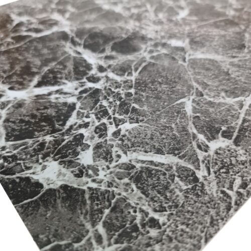 Dark Marble Effect Adhesive Vinyl Floor Tiles 30.5cm x 30.5cm x 0.9mm Each (40 Pack) - 24sqft 8 Dark Marble Effect Adhesive Vinyl Floor Tiles 30.5cm x 30.5cm x 0.9mm Each (Single Sample)