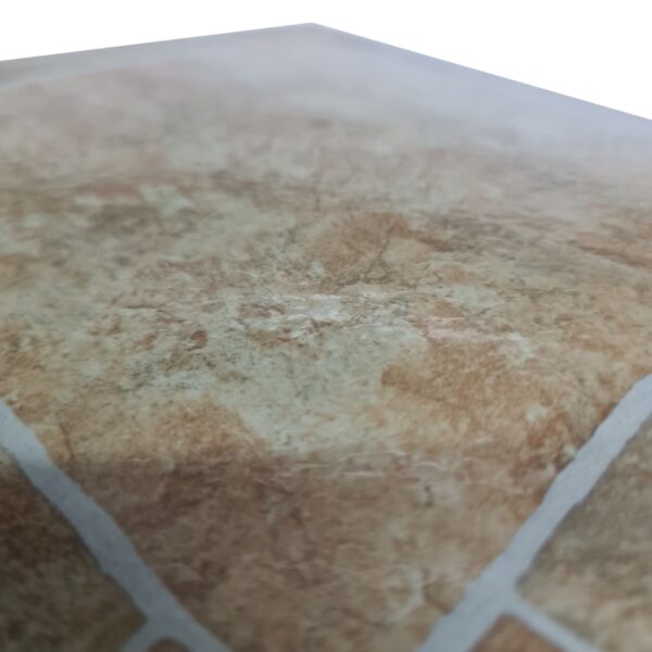 Light Sand Stone Effect Adhesive Vinyl Floor Tiles 30.5cm x 30.5cm x 0.9mm Each (5 Pack) - 3sqft 2 Light Sand Stone Effect Adhesive Vinyl Floor Tiles 30.5cm x 30.5cm x 0.9mm Each (Single Sample)
