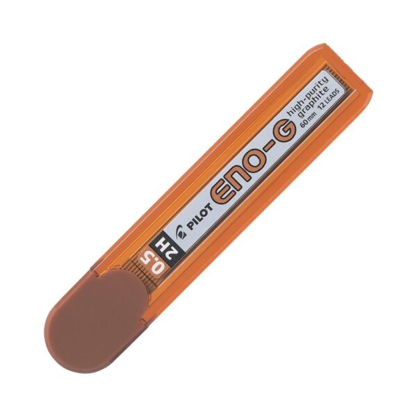 ENG-BRN-2H.jpg Pilot Eno-G Graphite 0.5mm 2H (12pcs x 1 Pack) Mechanical Pencil Refill Leads
