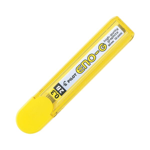 ENG-YEL-2B.jpg Pilot Eno-G Graphite 0.3mm 2B (12pcs x 1 Pack) Mechanical Pencil Refill Leads