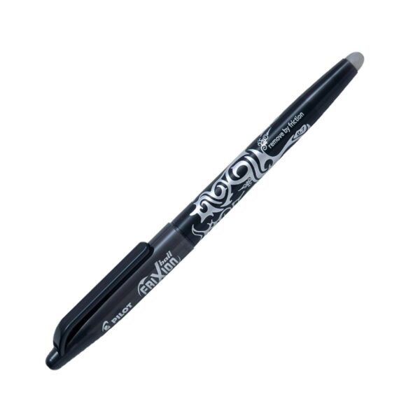 Pilot Black (1 Pen) Frixion Rollerball – Medium 0.7mm, Erasable Ink Removes by Friction