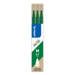 Pilot Frixion Green 1 Refill Cartridge for Ball & Clicker Pens – 0.7mm Medium Tip – Write, Erase, & Rewrite