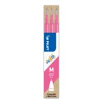 Pilot Frixion Pink 1 Refill Cartridge for Ball & Clicker Pens – 0.7mm Medium Tip – Write, Erase, & Rewrite