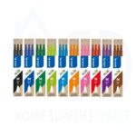 Pilot FriXion Refill Cartridge Set – 10 Refills (Black, Blue, Green, Lime Green, Sky Blue, Orange, Pink, Red, Violet, Brown) – 0.7mm Medium Tip