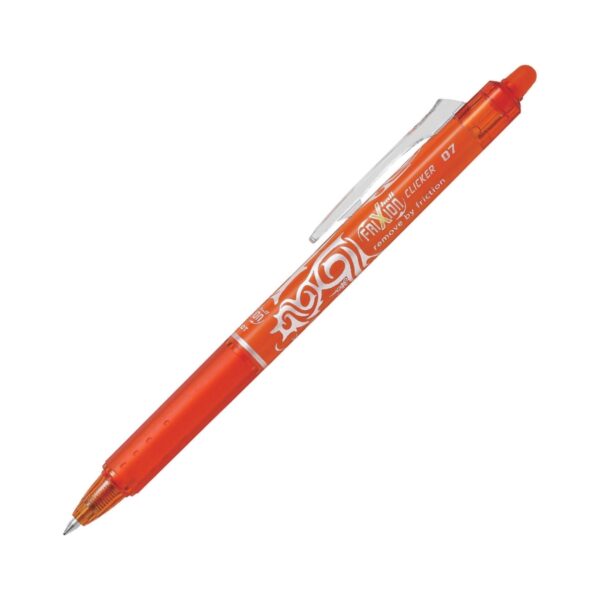 FRK7-ORN.jpg Pilot Orange (1 Pen) Frixion Retractable Pen – Medium 0.7mm Erasable Ink for Effortless Writing & Editing