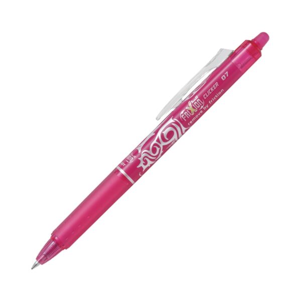 FRK7-PNK.jpg Pilot Pink (1 Pen) Frixion Retractable Pen – Medium 0.7mm Erasable Ink for Effortless Writing & Editing