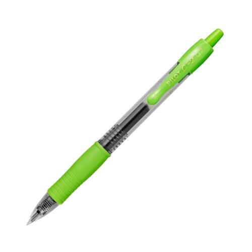 Pilot G-2 Light Green 1 Pen Broad 0.7mm Medium Retractable Rollerball Pen – Iconic Gel Pen with Bold Writing