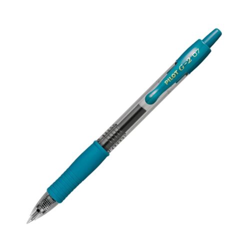 Pilot G-2 Peacock Green 1 Pen Broad 0.7mm Medium Retractable Rollerball Pen – Iconic Gel Pen with Bold Writing