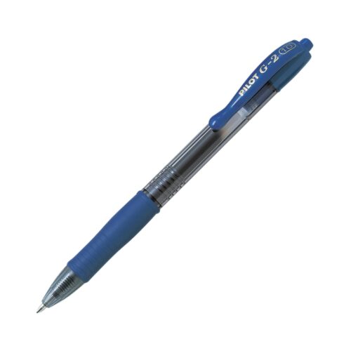 Pilot G-2 Blue 1 Pen Broad 1.0mm Retractable Rollerball Pen – Iconic Gel Pen with Bold Writing