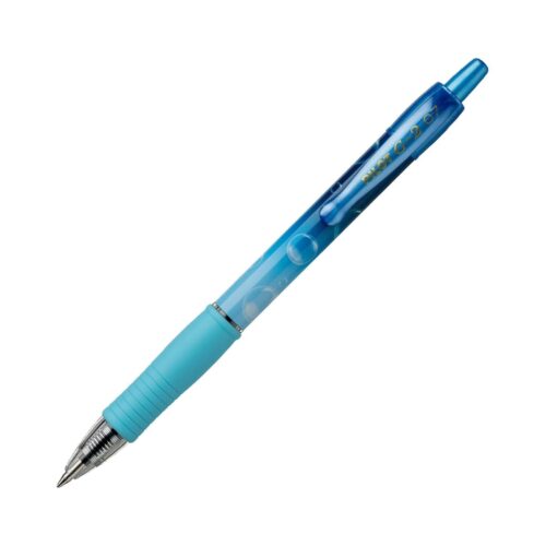 Pilot G-2 Bubble Edition 1 Blue Barrel Pen – 0.7mm Blue Medium Ink for Smooth Writing
