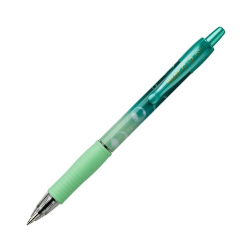 Pilot G-2 Bubble Edition 1 Green Barrel Pen – 0.7mm Blue Medium Ink for Smooth Writing