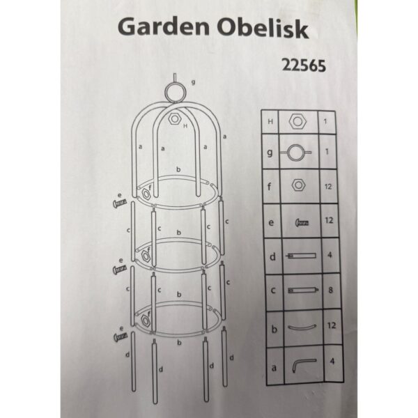 Garden Obelisk Trellis – 1.75m Green Powder-Coated Steel Frame, Weatherproof Climbing Plant Support for Roses & Ivy 5 Garden Obelisk Trellis – 1.75m Green Powder-Coated Steel Frame, Weatherproof Climbing Plant Support for Roses & Ivy