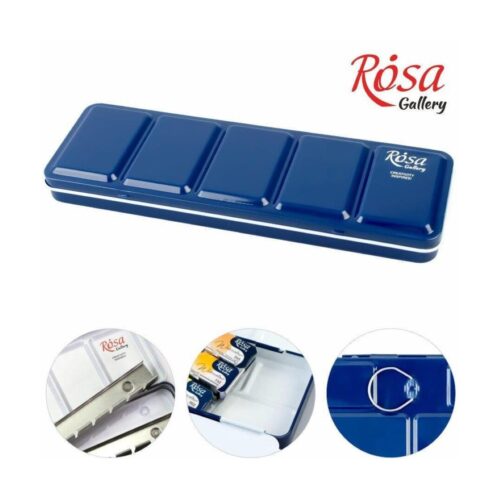 Rosa Gallery Empty Metal Case – Turquoise for 21 Watercolour Full Pans