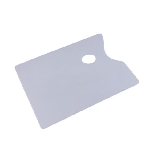 Jakar Palette, White Plastic, 38 X 28cm, Flat, Rectangular, With Thumb Hole