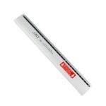 Jakar Aluminium Ruler 30cm with Stainless Steel Cutting Edge – Printed mm/cm Markings (3066), Rubber Grip & Hanging Hole for Precision Measuring & Cutting