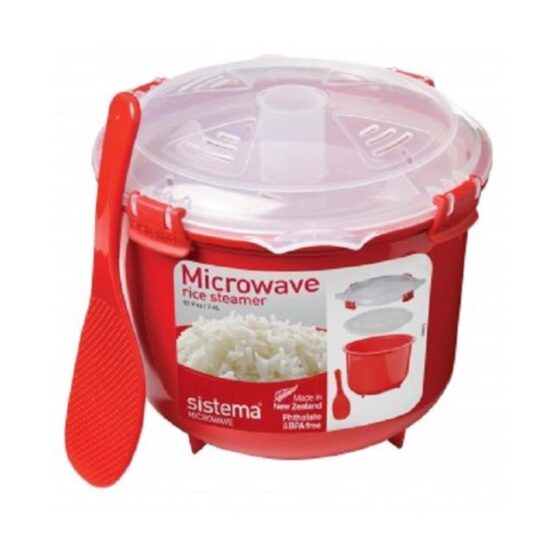Sistema Microwave Round Rice Steamer – 2.6L | BPA-Free Plastic