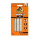 Gorilla Mounting Putty XL – 168 Pre-Cut Squares (112g) – Reusable Adhesive for Indoor & Outdoor Use