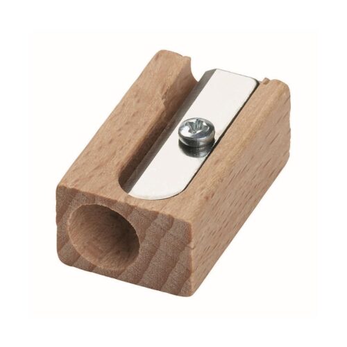 Möbius & Ruppert (M+R) Single Hole Beechwood Sharpener – Untreated (8.2mm)