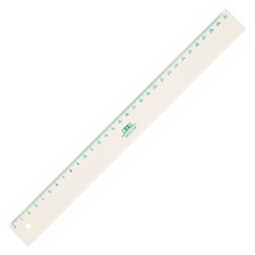 Möbius & Ruppert (M+R) Green Line Ruler – 30cm Metric (Biomaterial, Biobased Carbon 69%)