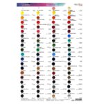 Rosa Gallery Artist Watercolour Sample Dot Card Sheet – 80 Vibrant Colours for Artists