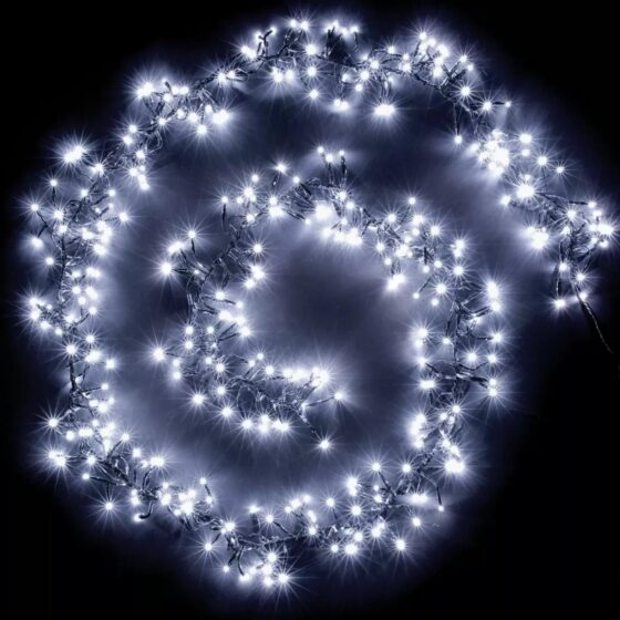 300 LED Cool White Cluster Lights (3m) – Battery Fairy Lights for Christmas, Weddings, and Home Decor