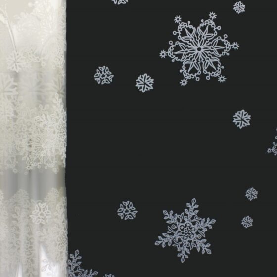 Oasis White Snowflake Film (80cm x 1M) Folded Cellophane Wrap – Versatile & Recyclable