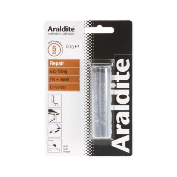 Item0-FQ8d9k.jpg Araldite Metal Repair Putty – 50g Bar for Strong, Heat-Resistant Metal Repairs