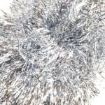 Fine Silver Tinsel Garland – Perfect for Christmas & Party Decorations