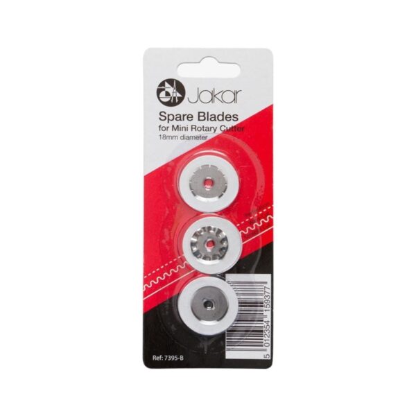 Item0-HUB8Lg.jpg Jakar Spare Blades for Mini Rotary Cutter – Pack of 3 for Precision Cutting and Smooth Performance (7395-B)