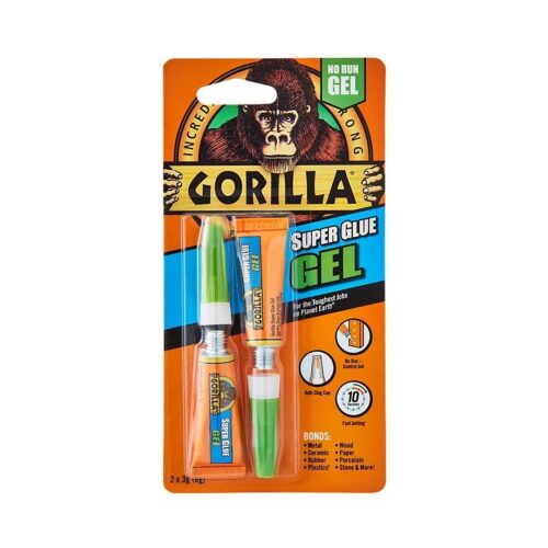Gorilla Super Glue Gel 3g (Loose) - Precision-Controlled, Impact-Resistant Adhesive with Anti-Clog Cap 7 Gorilla Super Glue Gel 2 x 3g – Precision-Controlled, Impact-Resistant Adhesive with Anti-Clog Cap