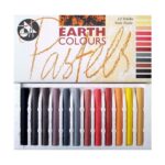 Jakar Earth Colour Pastel Set of 12 Sticks – Assorted Earth Tones, High-Quality Hard Pastels for Art & Craft (7624)